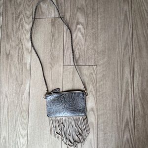 Free People Cross Body Tassle Bag